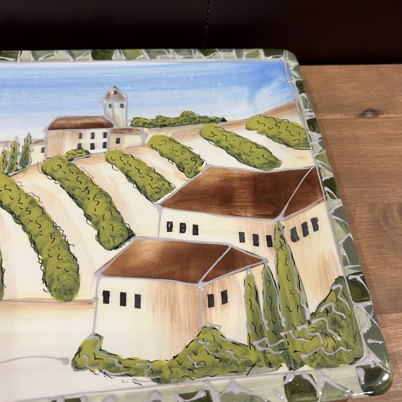 Vintage DOLCE VITA S&F Studio large serving platter. Beautiful perfect condition - Picture 4 of 6